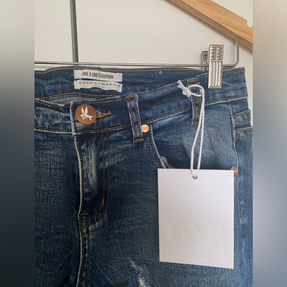 ONE X ONETEASPOON JEANS SIZE 28 (6) ‘HOODLUMS’ $80 - Picture 2 of 6